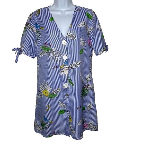 Twilo Floral Stripe Sundress - Picture 13 of 15